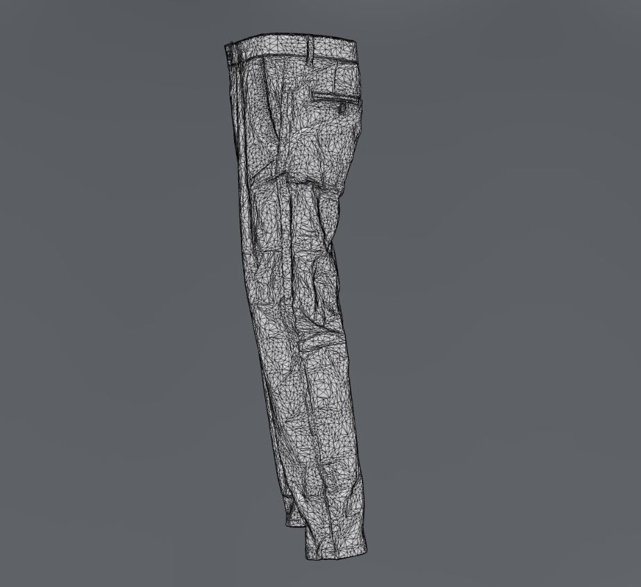 Esprit Chinos Trousers Low-poly 3D model_7