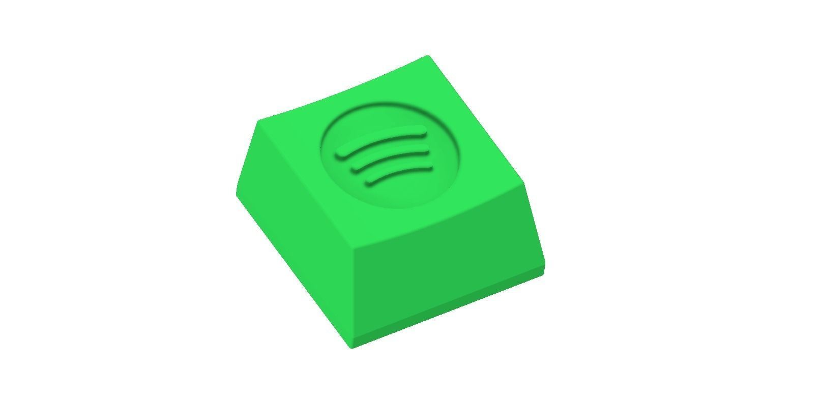 Keycap plastic triangle 3D print model_12