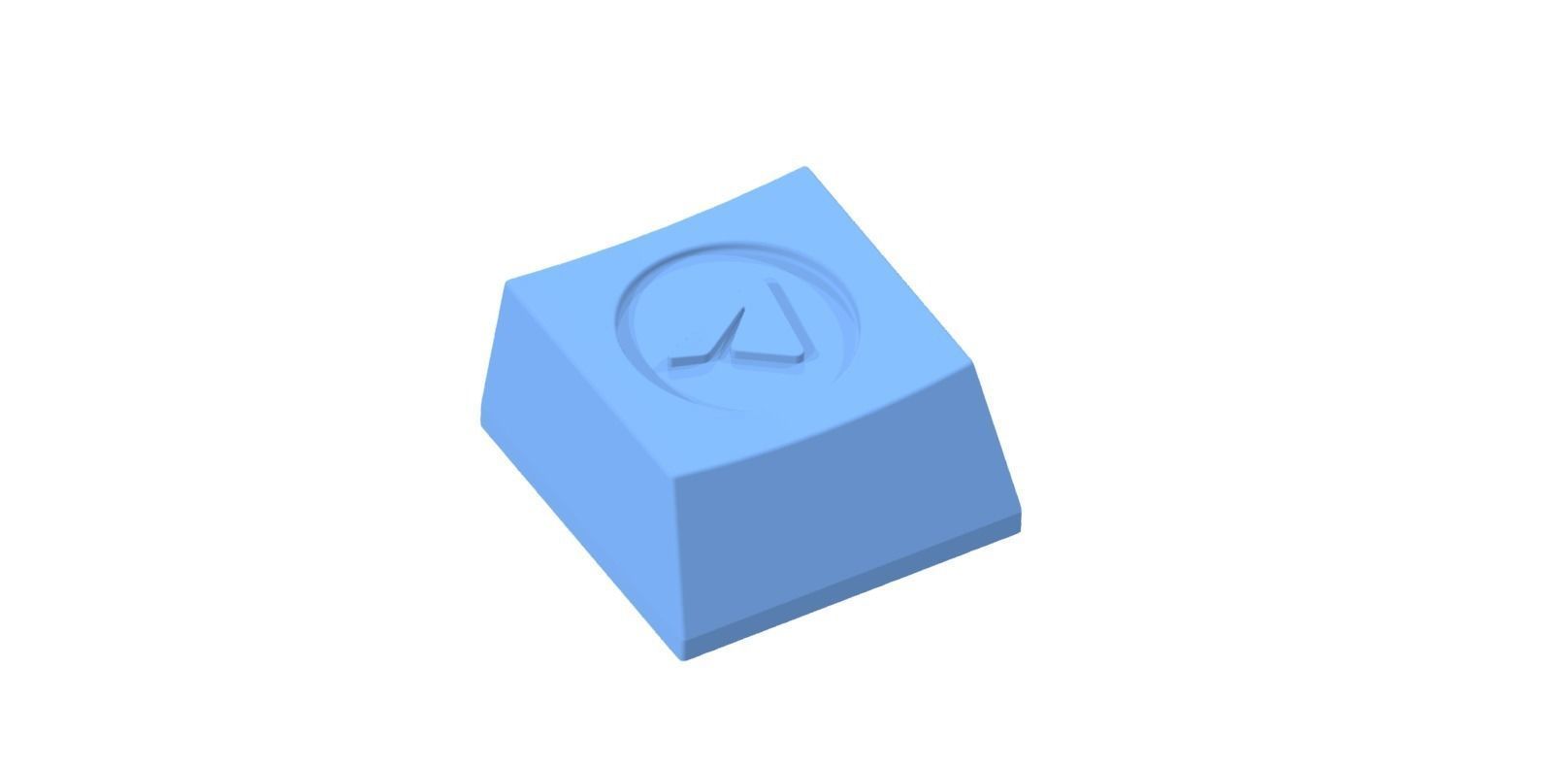 Keycap plastic triangle 3D print model_6