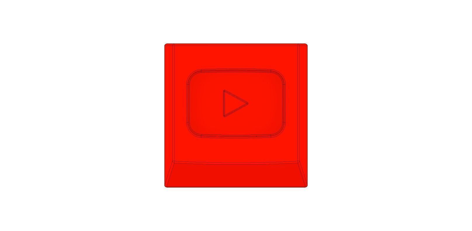 Keycap plastic triangle 3D print model_15