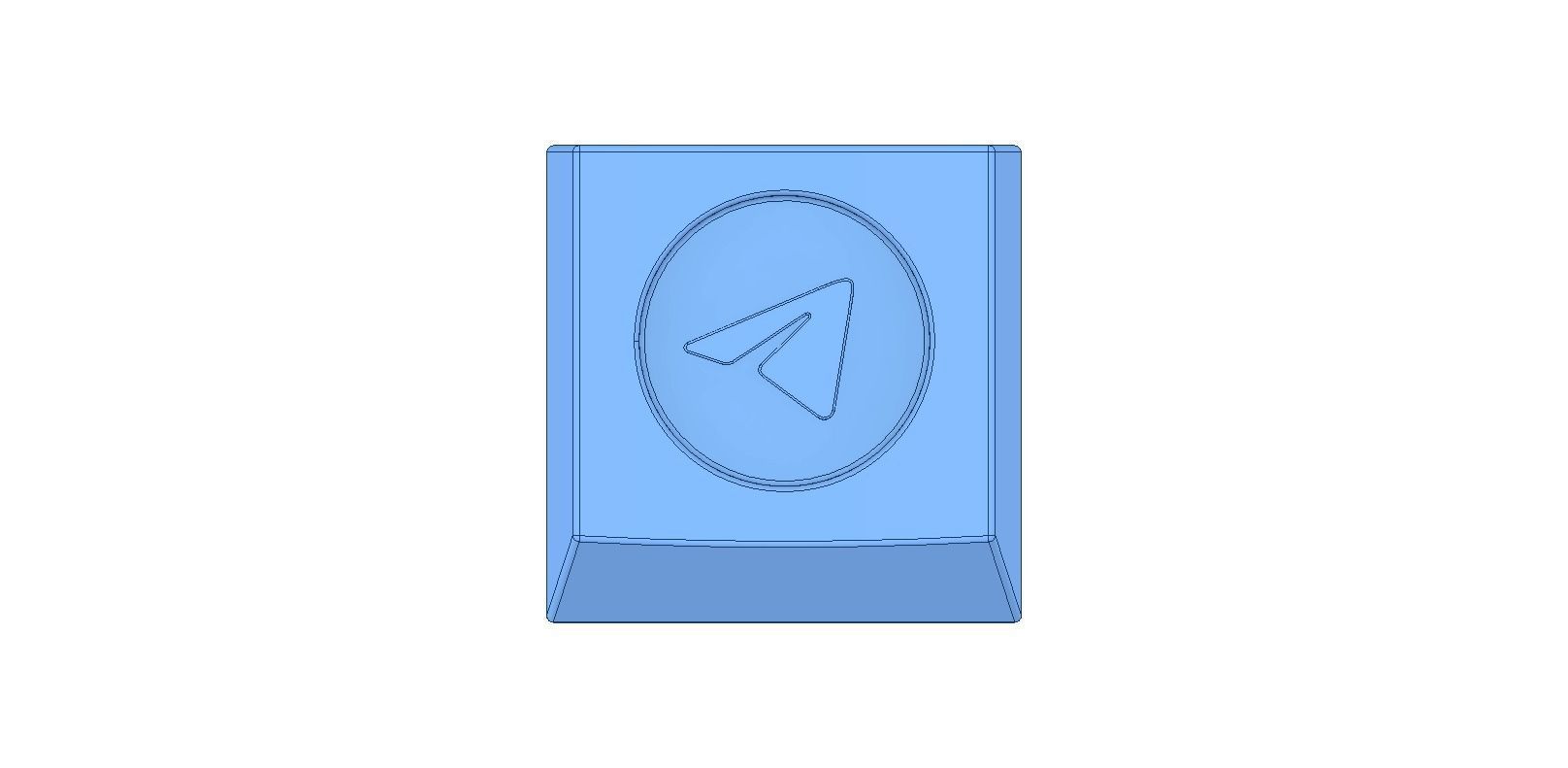 Keycap plastic triangle 3D print model_14