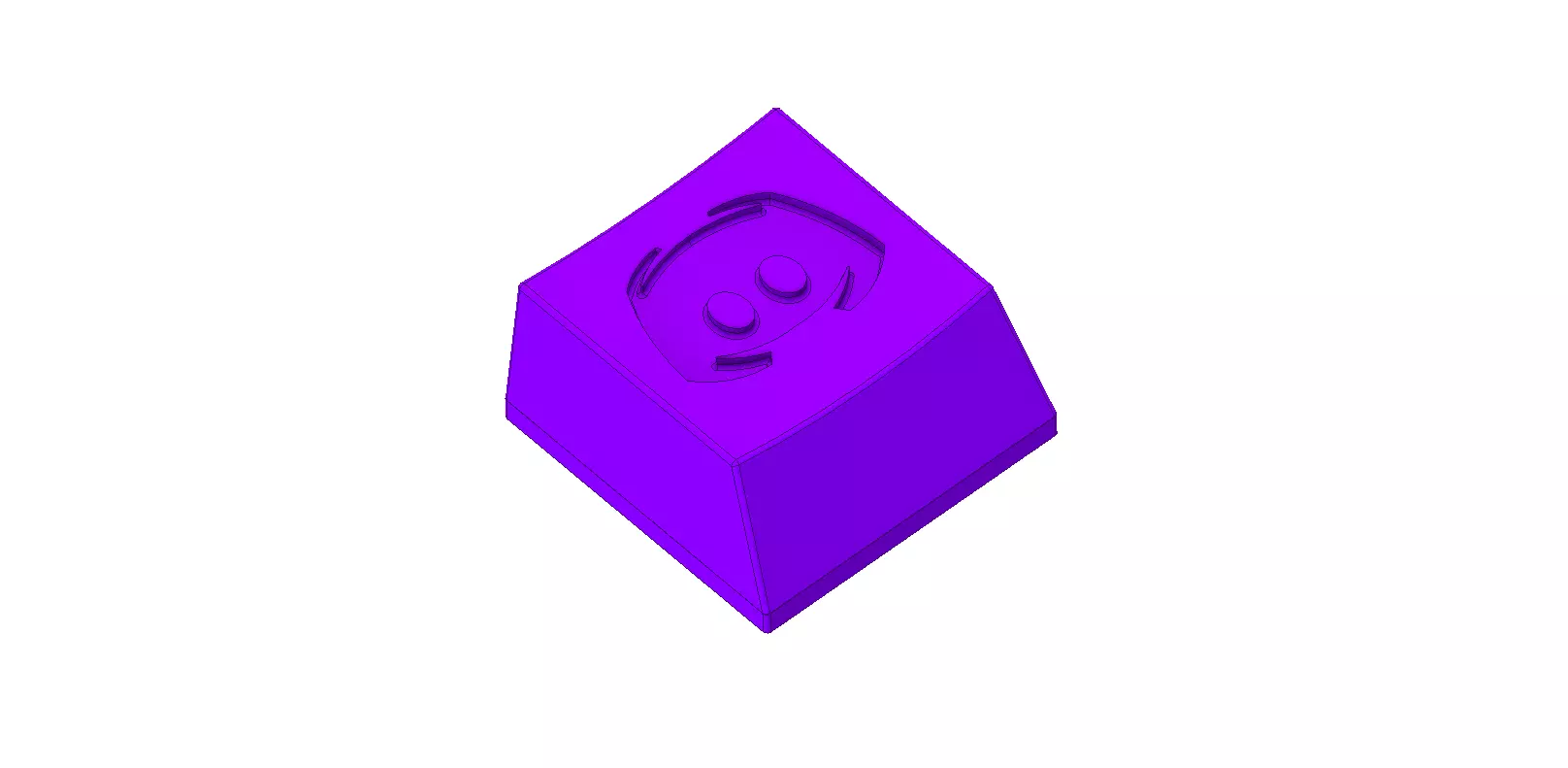 Keycap plastic triangle 3D print model_0