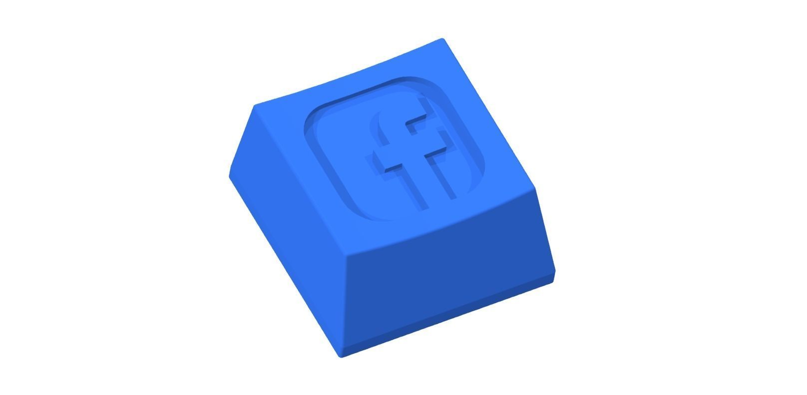 Keycap plastic triangle 3D print model_4