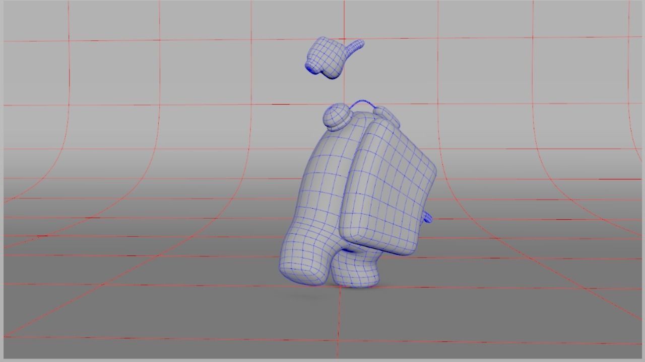 Among Us  Low-poly 3D model_29