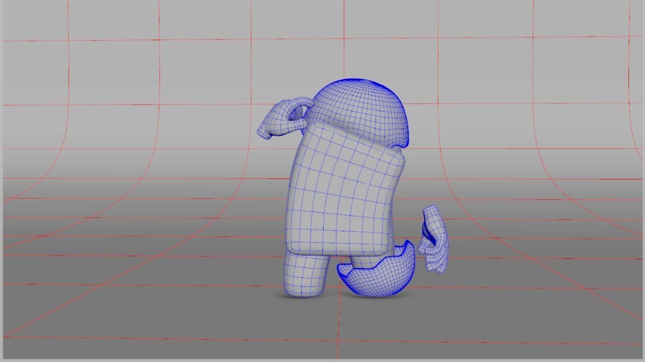 Among Us  Low-poly 3D model_26