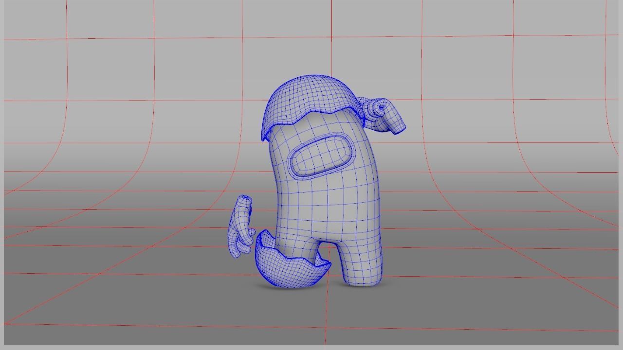 Among Us  Low-poly 3D model_22