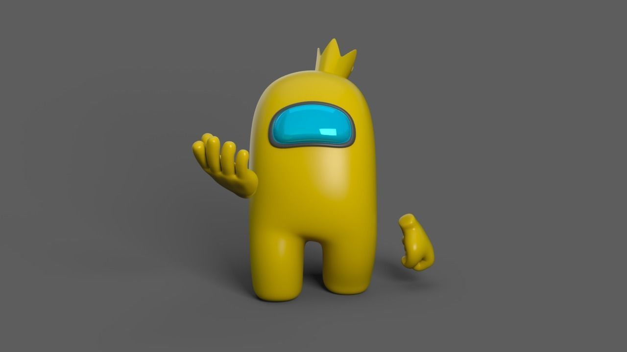 Among Us  Low-poly 3D model_15