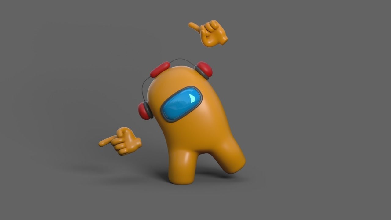 Among Us  Low-poly 3D model_8