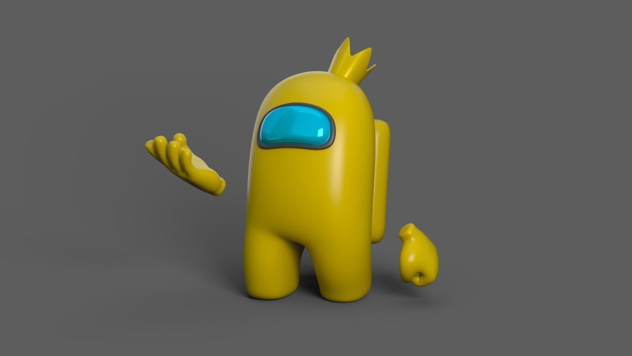 Among Us  Low-poly 3D model_16