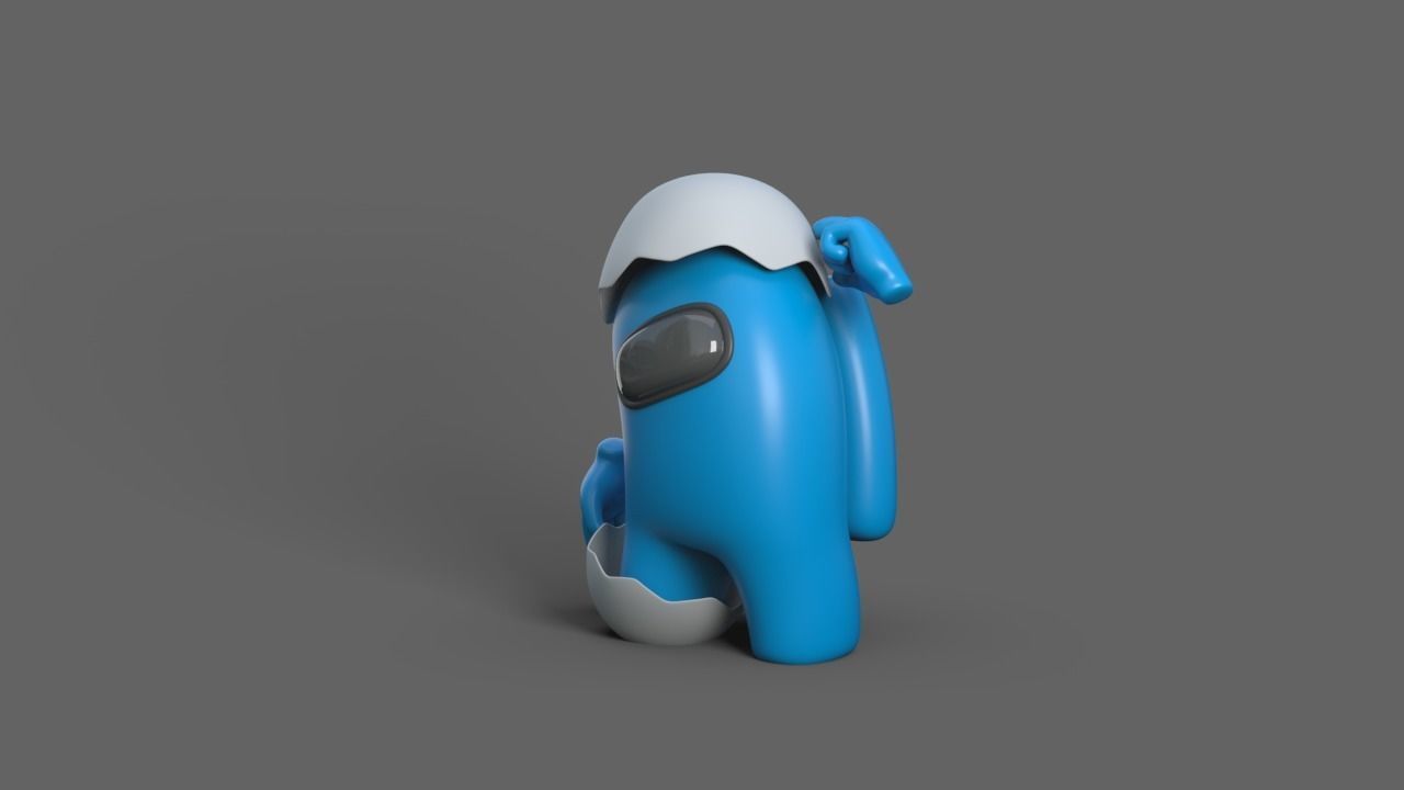 Among Us  Low-poly 3D model_2