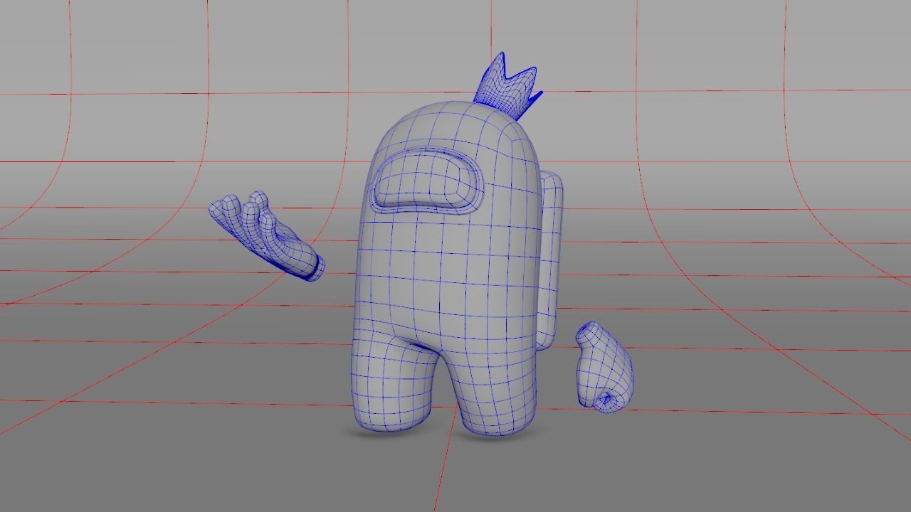 Among Us  Low-poly 3D model_32