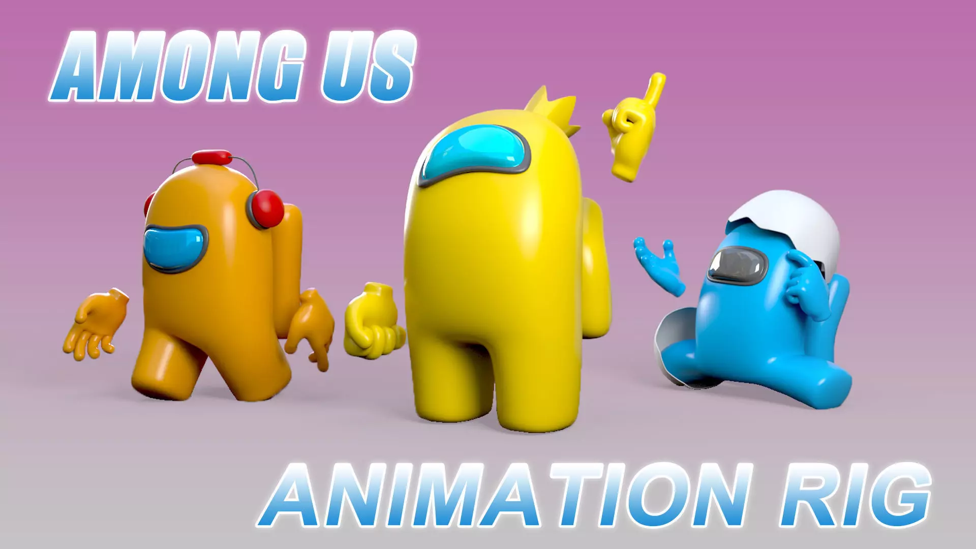 Among Us  Low-poly 3D model_0