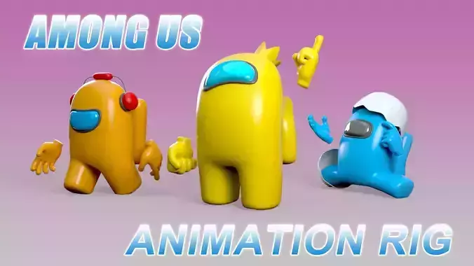 Among Us  Low-poly 3D model