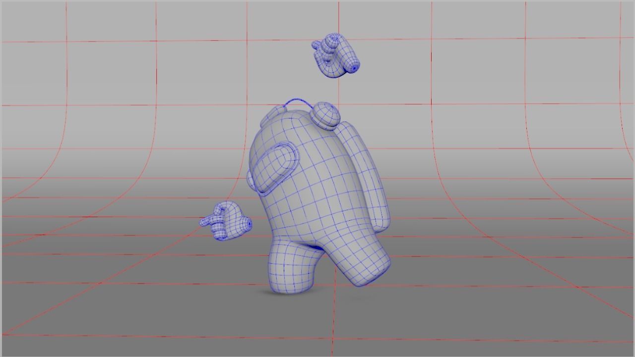 Among Us  Low-poly 3D model_28