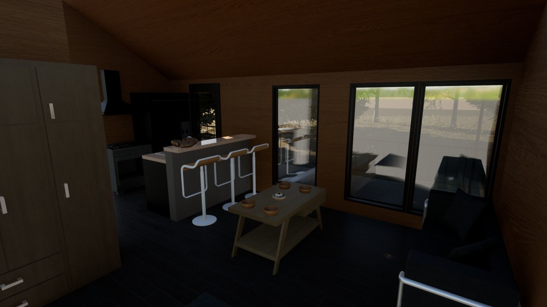 Revit Modern country house 1 3D model_19