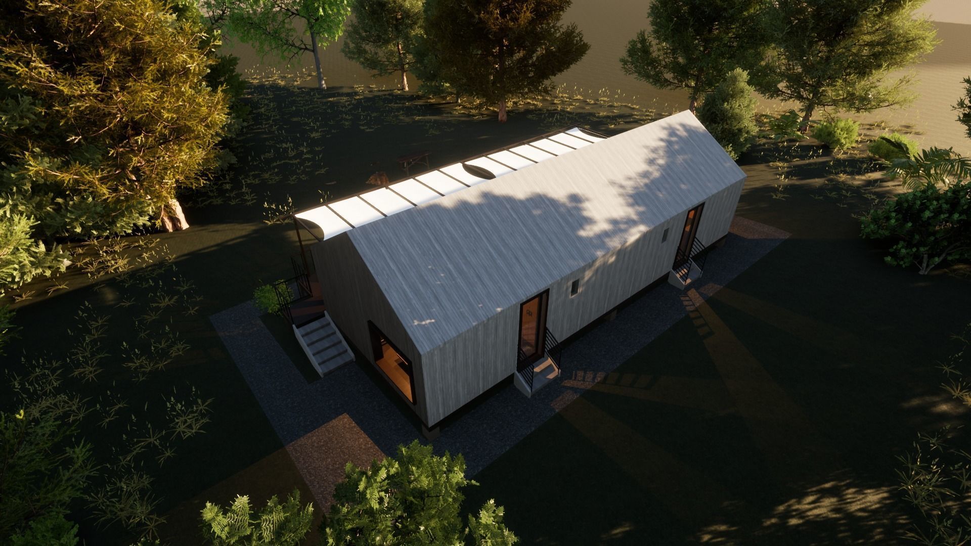 Revit Modern country house 1 3D model_16