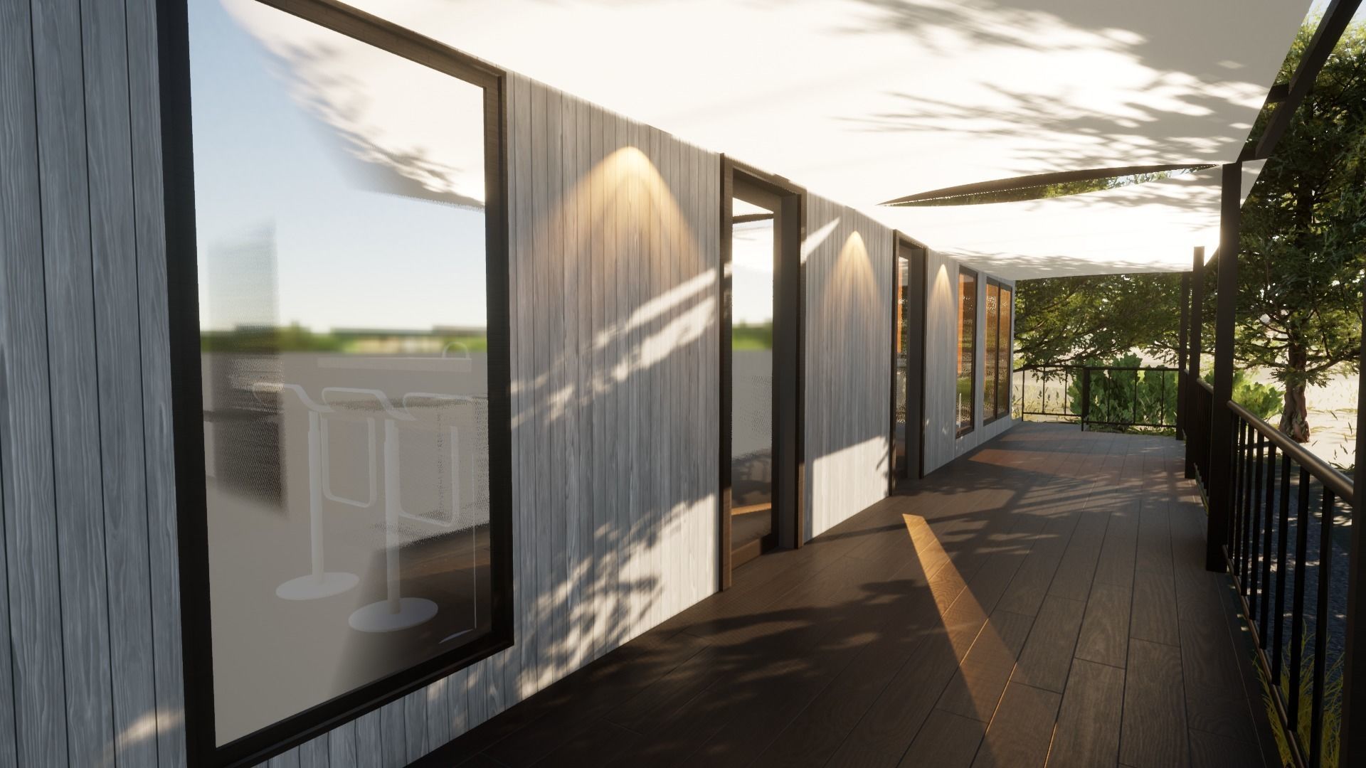 Revit Modern country house 1 3D model_23