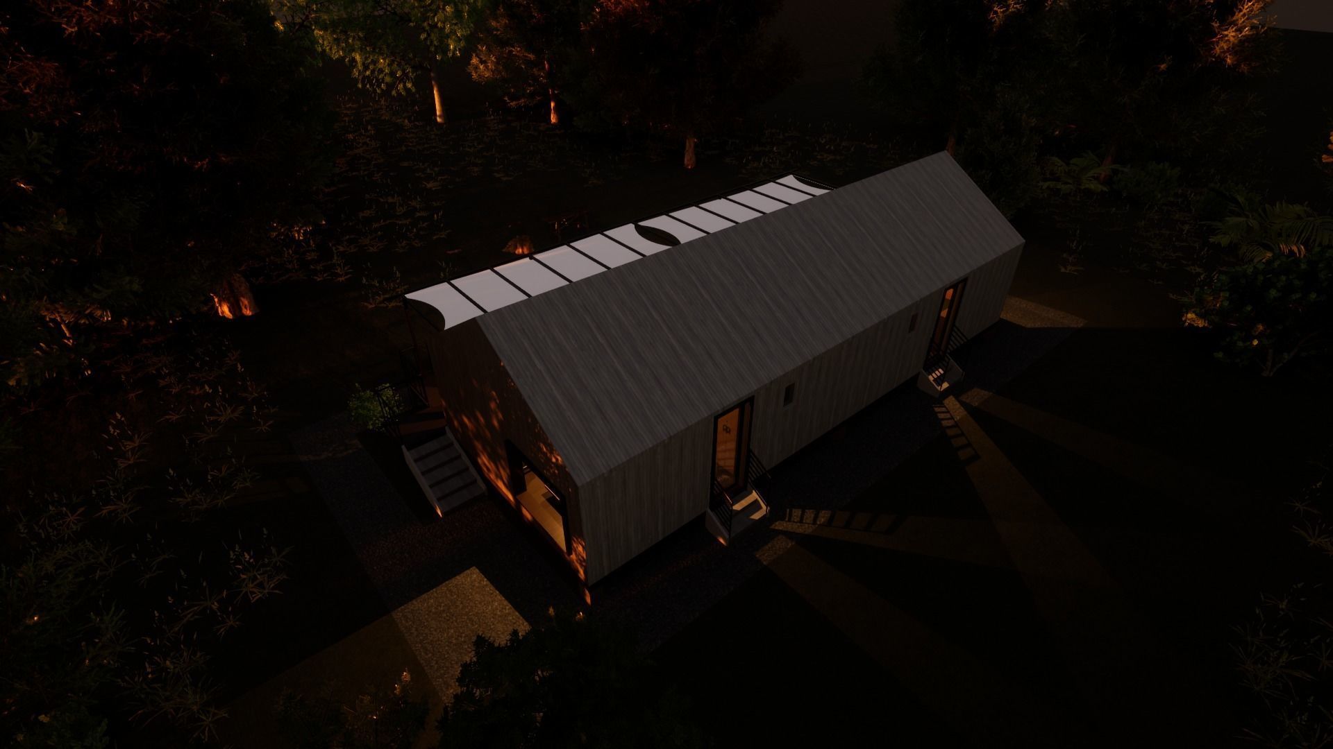 Revit Modern country house 1 3D model_15