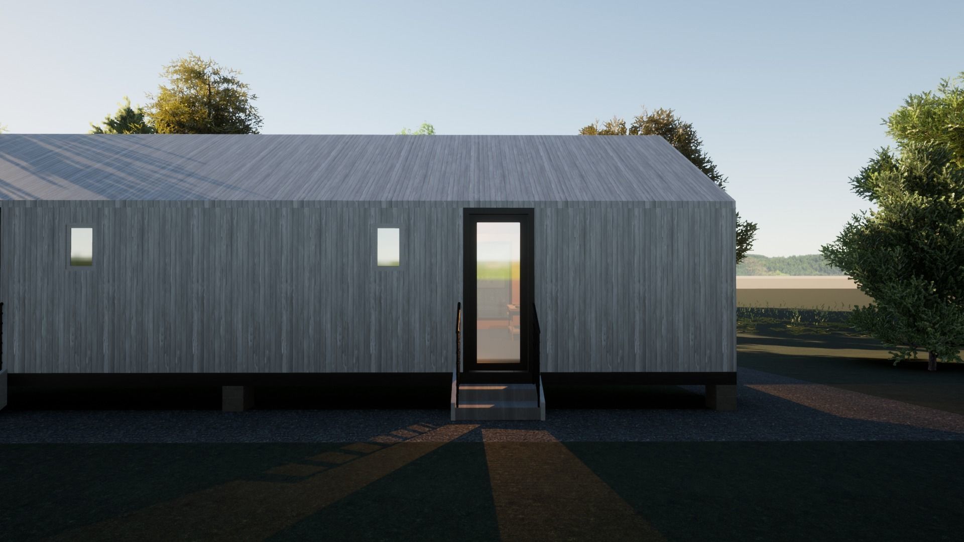 Revit Modern country house 1 3D model_17