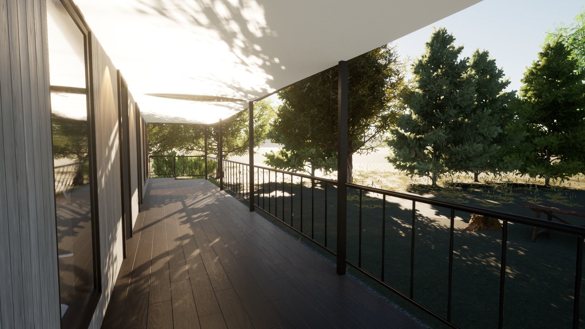 Revit Modern country house 1 3D model_22