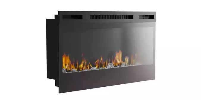 Electric Fireplace Dimplex Prism BLF3451 BLENDER 3D Model Cycles 3D model