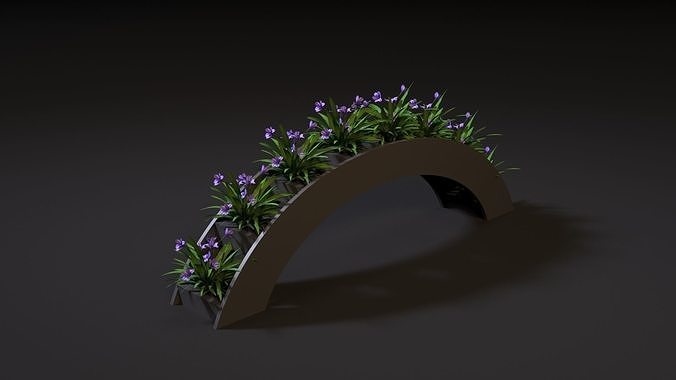 Flower bed 3D model