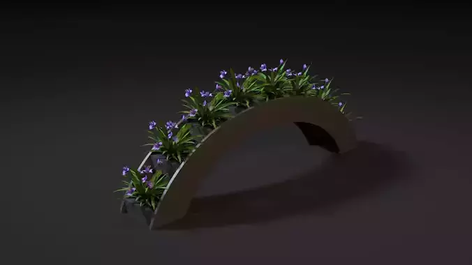 Flower bed 3D model