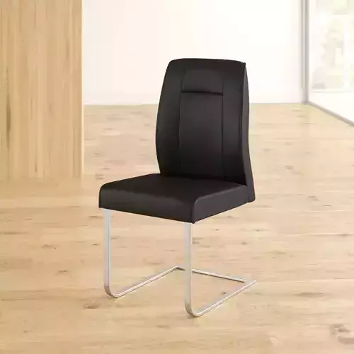 Drennon Linen Metal Side Chair 