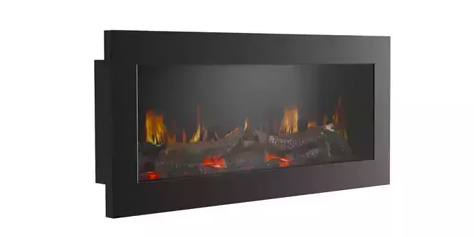 Electric Fireplace Dimplex Modern SP 16 BLENDER 3D Model Cycles