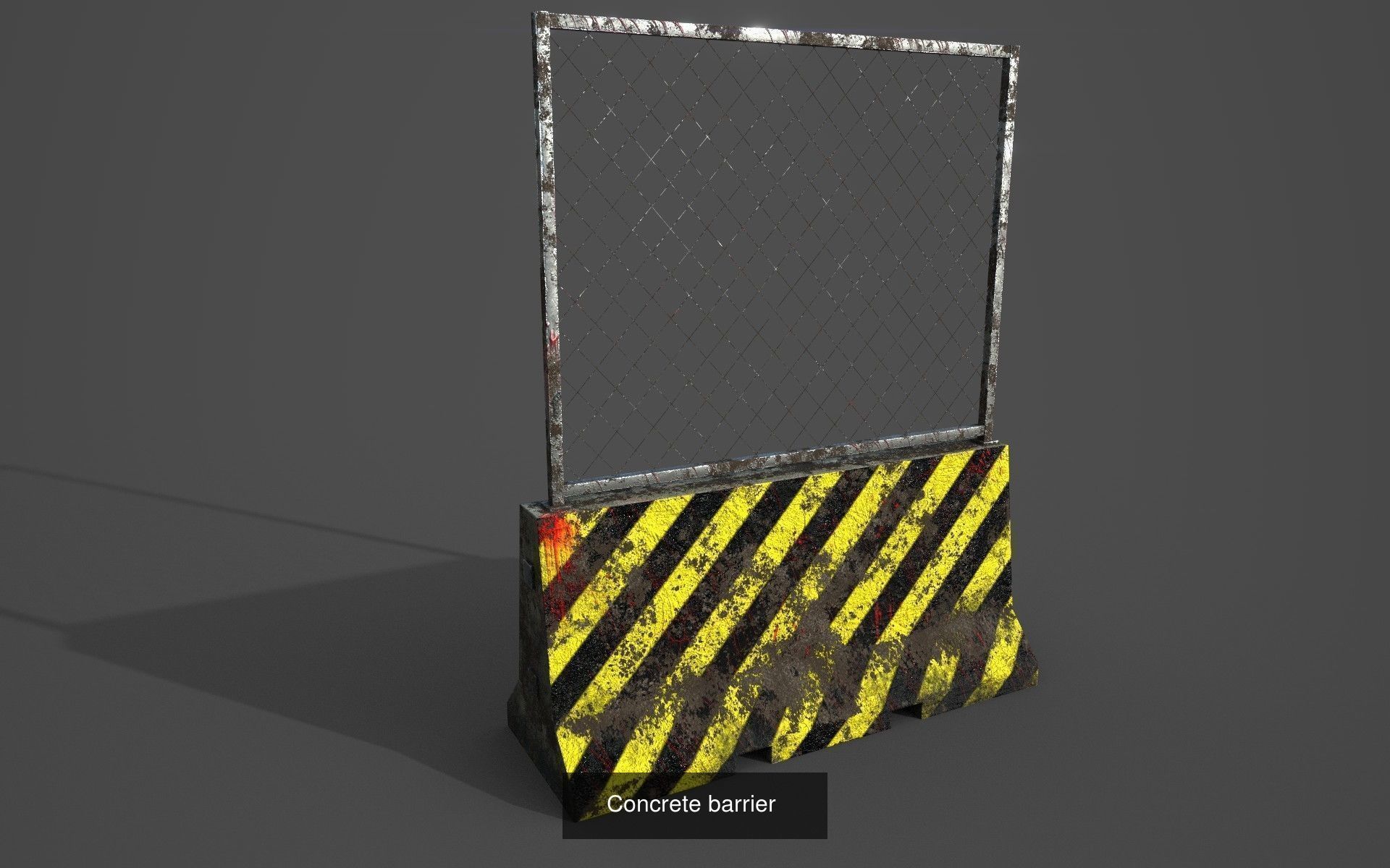 Concrete barriers 3D Model Collection_6
