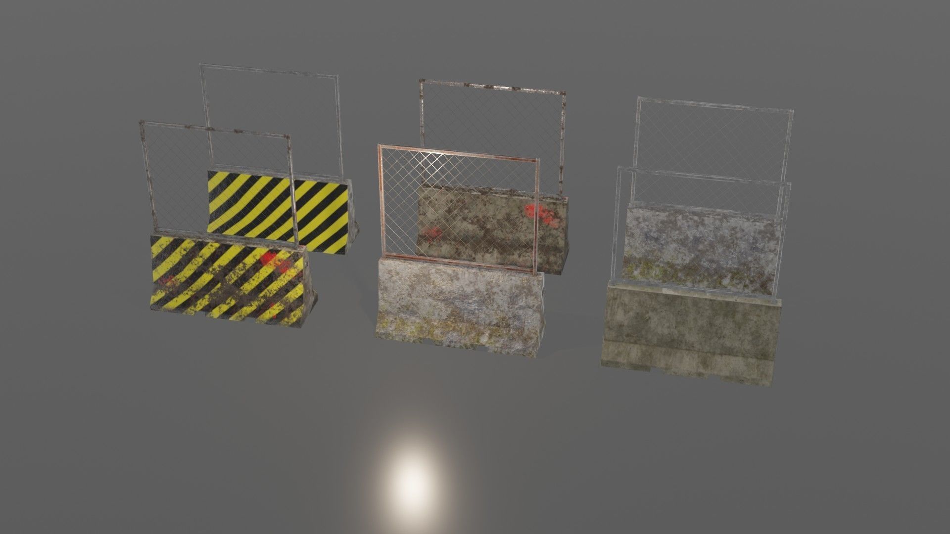 Concrete barriers 3D Model Collection_17