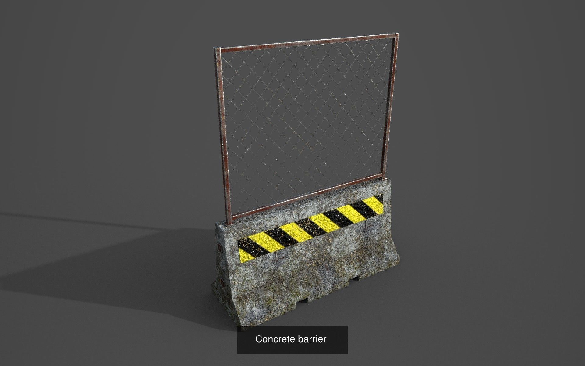 Concrete barriers 3D Model Collection_3