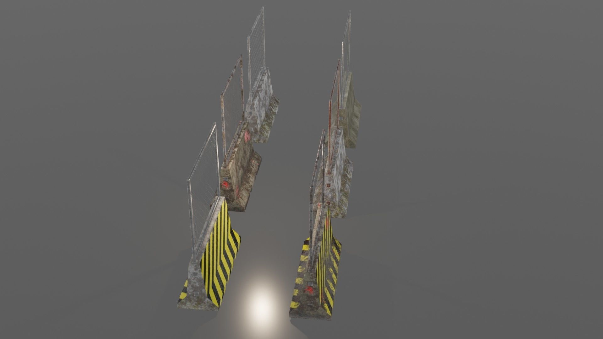 Concrete barriers 3D Model Collection_21