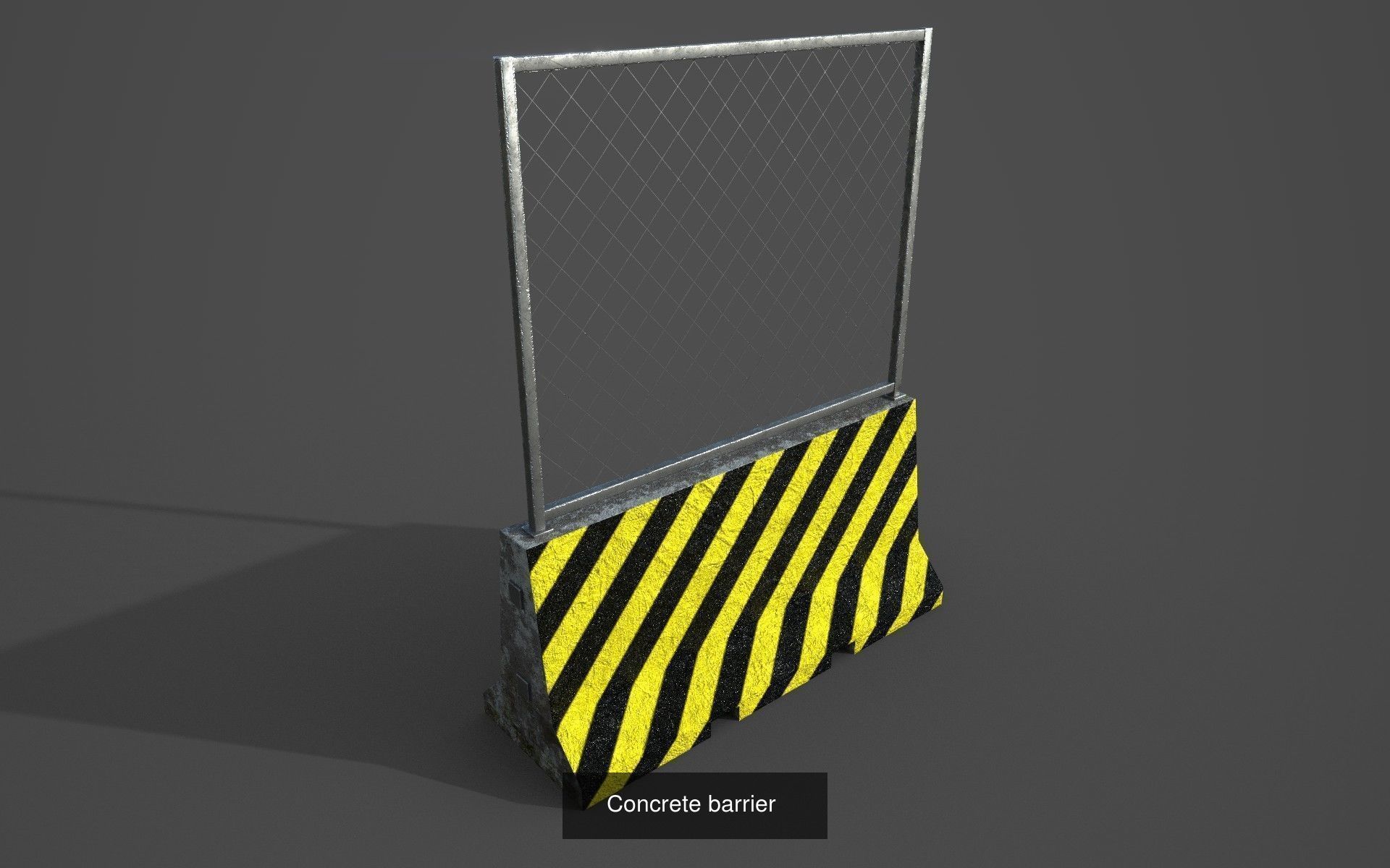 Concrete barriers 3D Model Collection_5
