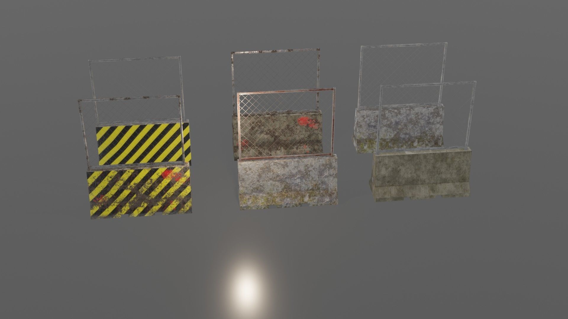 Concrete barriers 3D Model Collection_24