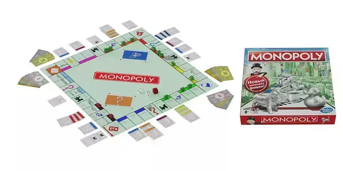 Monopoly board game BLENDER 3D Model Cycles 3D model