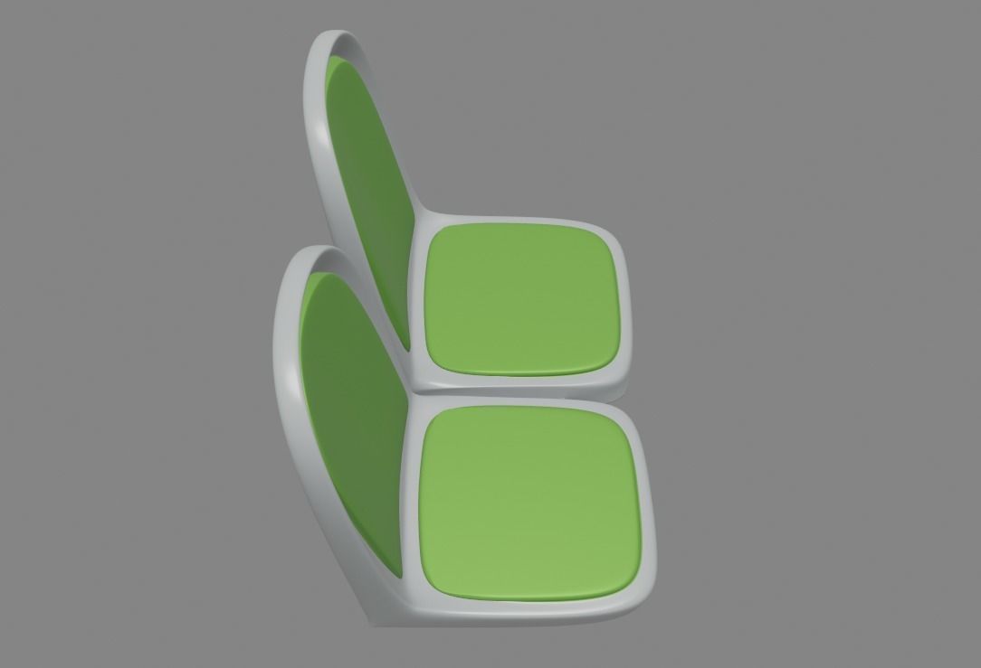 City Bus Seat 3D print model_4