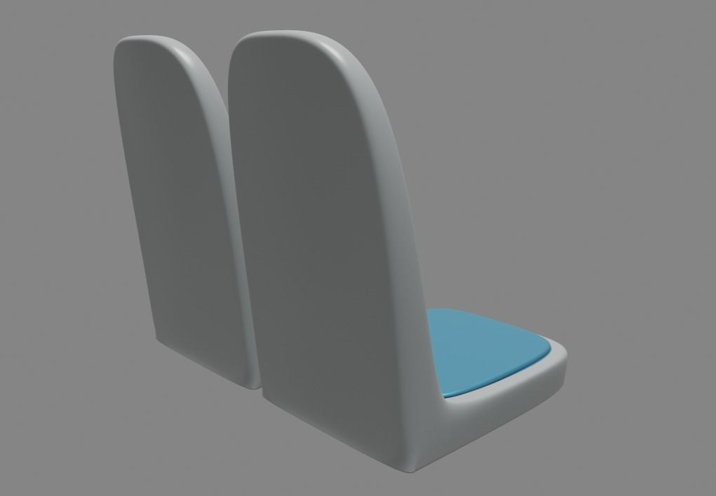 City Bus Seat 3D print model_2