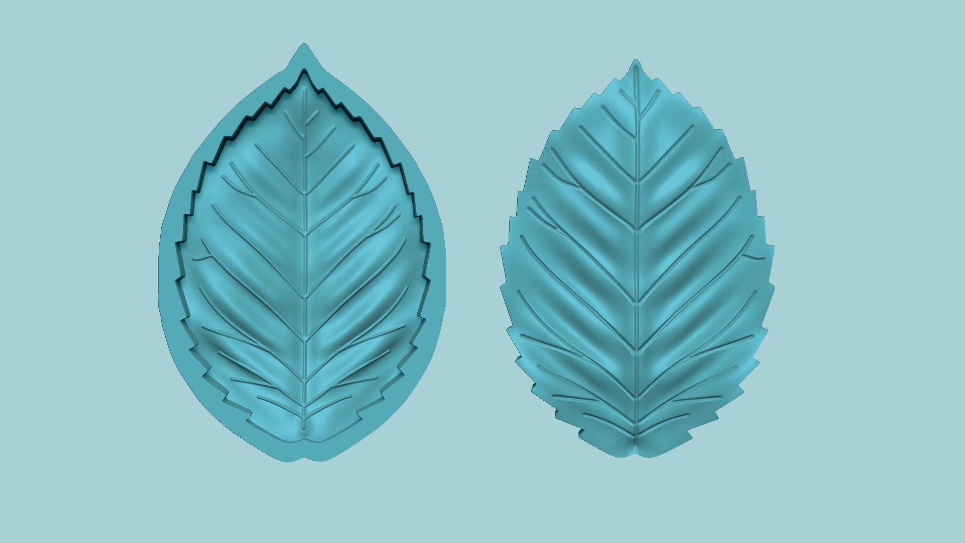 Rose Leaf - Arrangement - Molding - EVA Foam Craft 3D print model_10