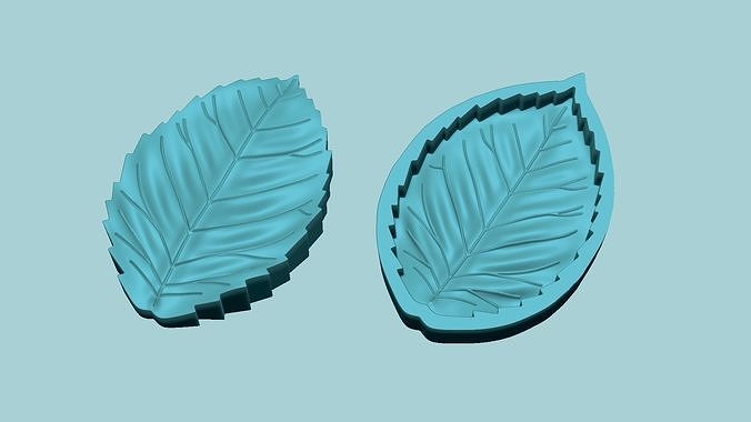 Rose Leaf - Arrangement - Molding - EVA Foam Craft 3D print model