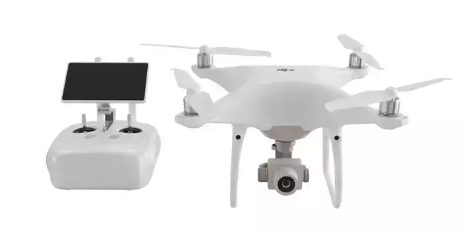 Quadcopter DJI Phantom 4 Pro BLENDER 3D Model Cycles 3D model