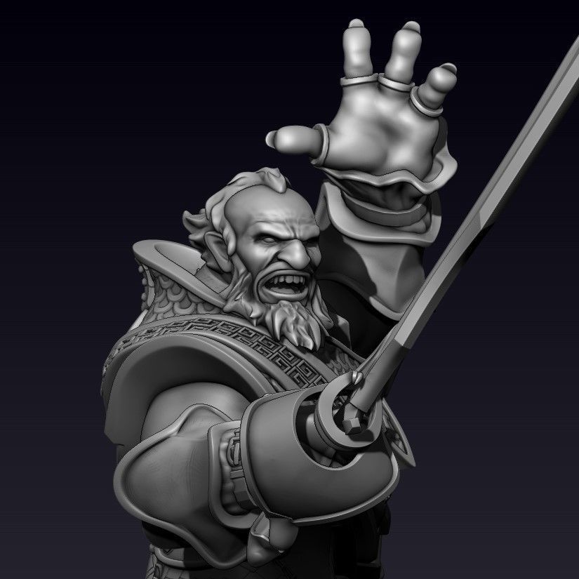 DOTA 2 KUNKKA 3D print model_3