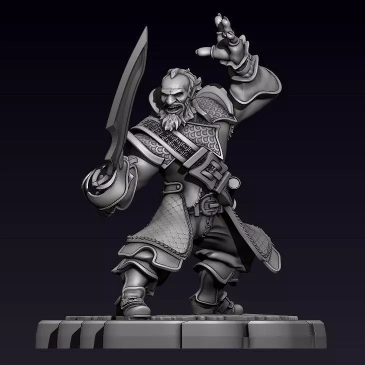 DOTA 2 KUNKKA 3D print model_0