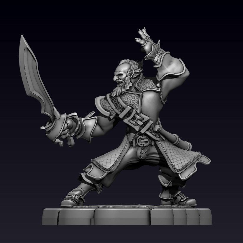 DOTA 2 KUNKKA 3D print model_4