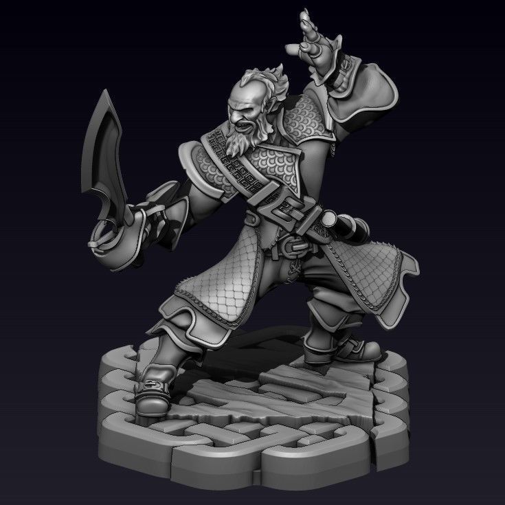 DOTA 2 KUNKKA 3D print model_11