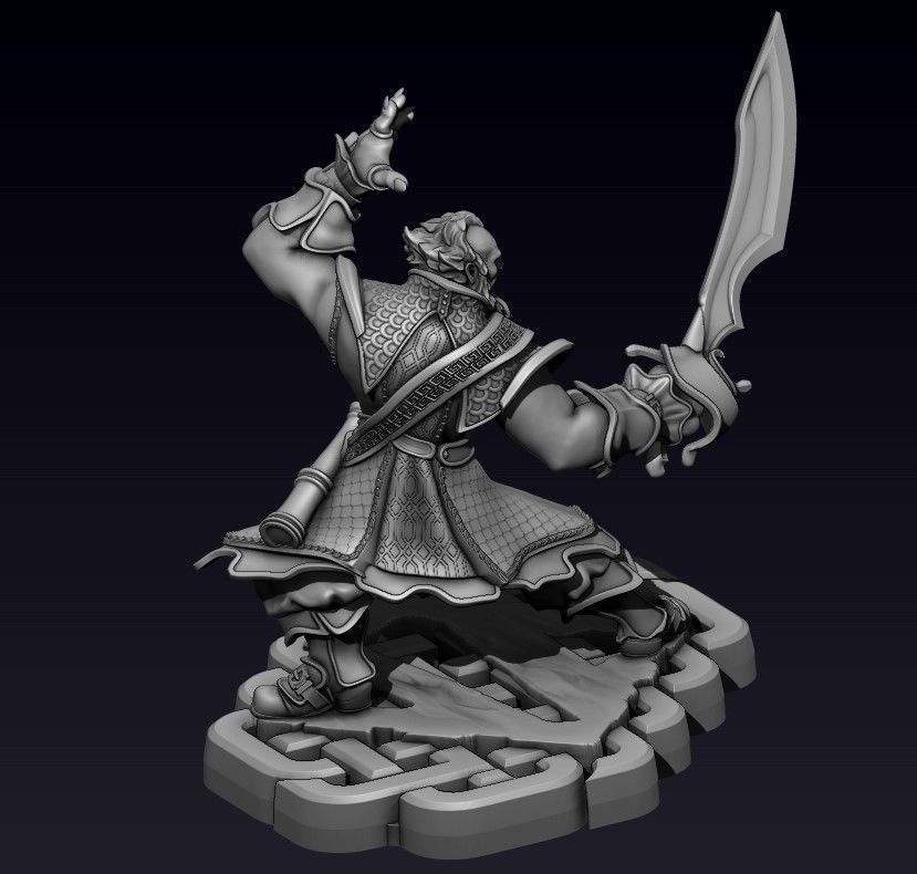 DOTA 2 KUNKKA 3D print model_2