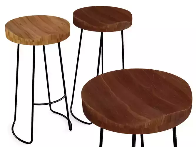 Wooden Bar Stool