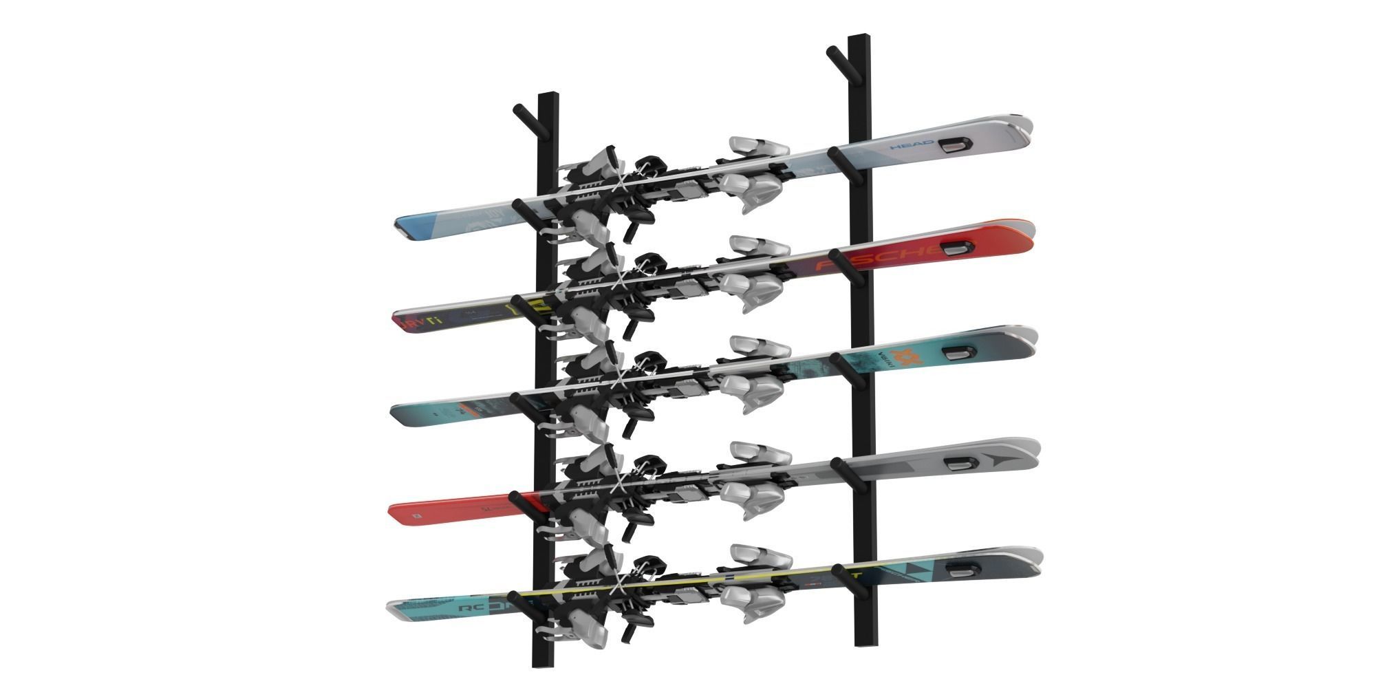 Skis Kit BLENDER 3D Model Cycles 3D model_4