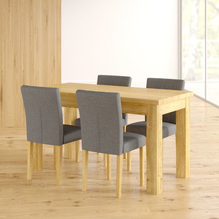 Deacon Oak Diner Table Chair Set 3D model_1