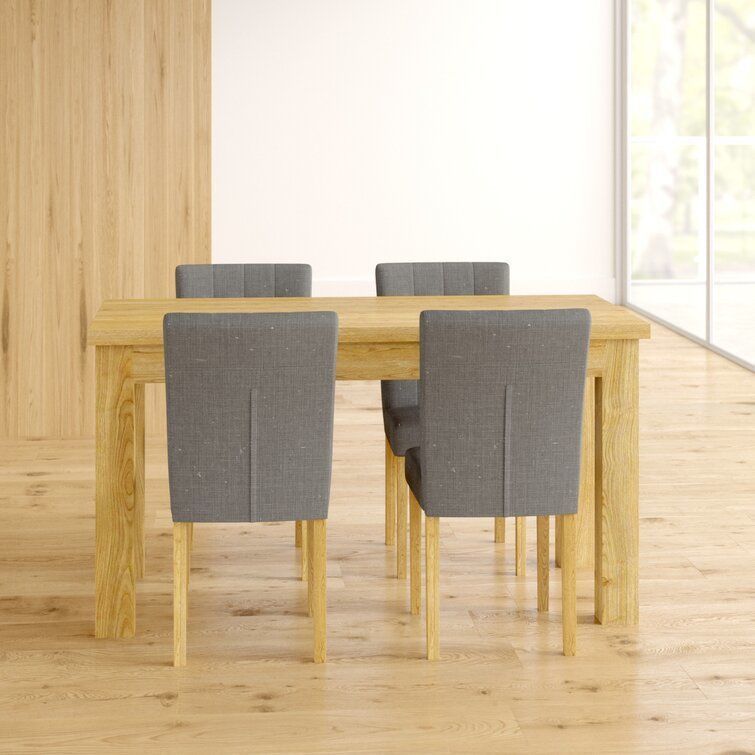 Deacon Oak Diner Table Chair Set 3D model_5